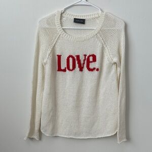 Wooden Ships Love Light Knit Sweater Size: XS